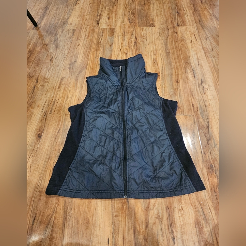 Women's Black Quilted Vest